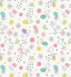 Spring Treats - Chicks & Bunnies on Cream (A590.1)