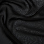 100% Polyester Cationic Chiffon - Black
