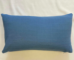 Blue Woven Cushion Cover - 20" x 12"