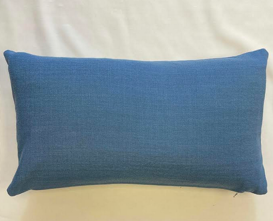 Blue Woven Cushion Cover - 20" x 12"
