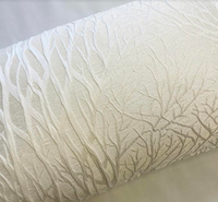 Embossed Trees Off White Cushion Cover - 20" x 12"