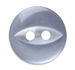 2 Hole Fish Eye Button - Grey