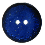 2 Hole Dark Glitter Button - Dark Blue