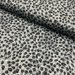 Printed Cotton Poplin - Grey Leopard