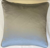 Light Grey Abstract with Silver Design Piped Cushion Cover - 20" x 20"