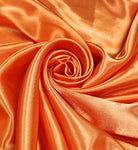 Plain Polyester Satin - Orange