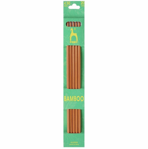Double Ended Bamboo Knitting Pins - 20cm x 4.5mm