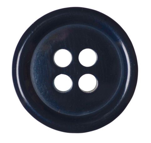 4 Hole Button - Navy