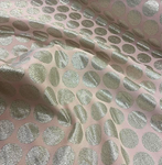 Polyester/Metallic Brocade - Pink