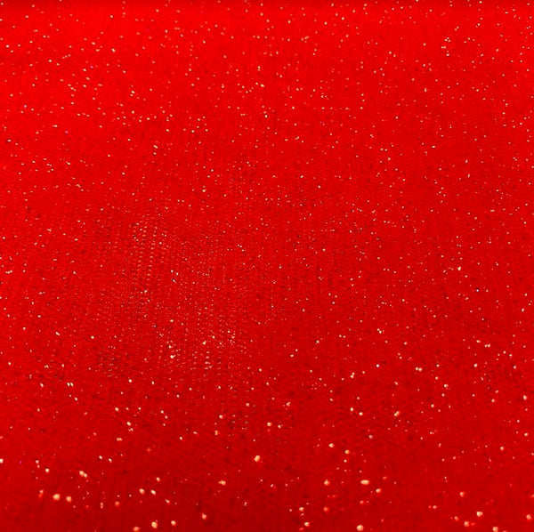 Glitter Tulle - Red