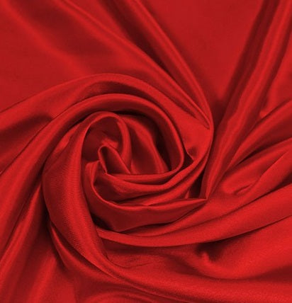 Plain Polyester Satin - Red