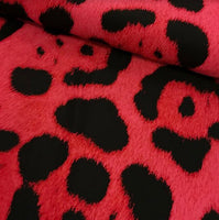 Leopard Red TS254 - Printed Lycra