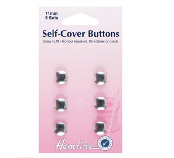 Self Cover Buttons - Metal (11mm, 19mm, 29mm)