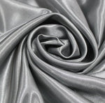 Plain Polyester Satin - Silver