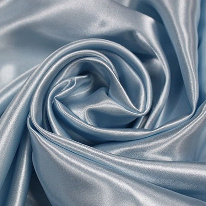 Plain Polyester Satin - Sky Blue