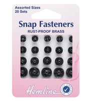Snap Fasteners Assorted - Black