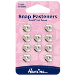 Snap Fasteners 11mm - Nickel