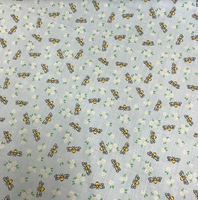 Poly Cotton Print - Turquoise Bees 1801 KF7631