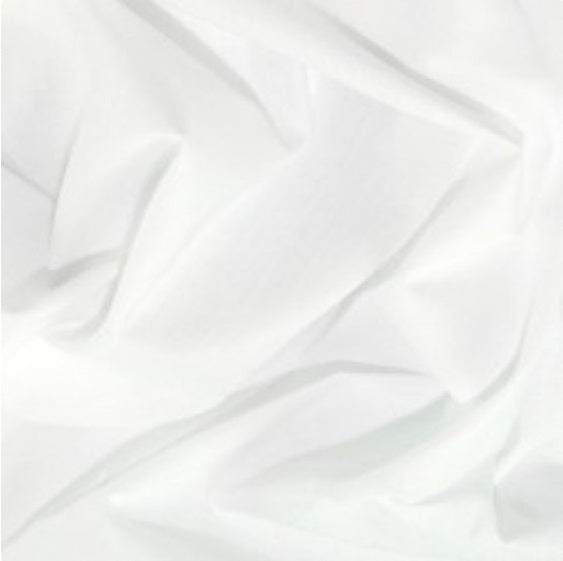 Poly Cotton - White