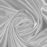 Plain Polyester Satin - White